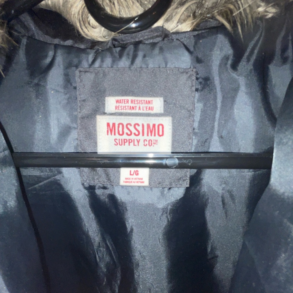 Large Solid Black Water Resistant Missimo Coat Ja… - image 5